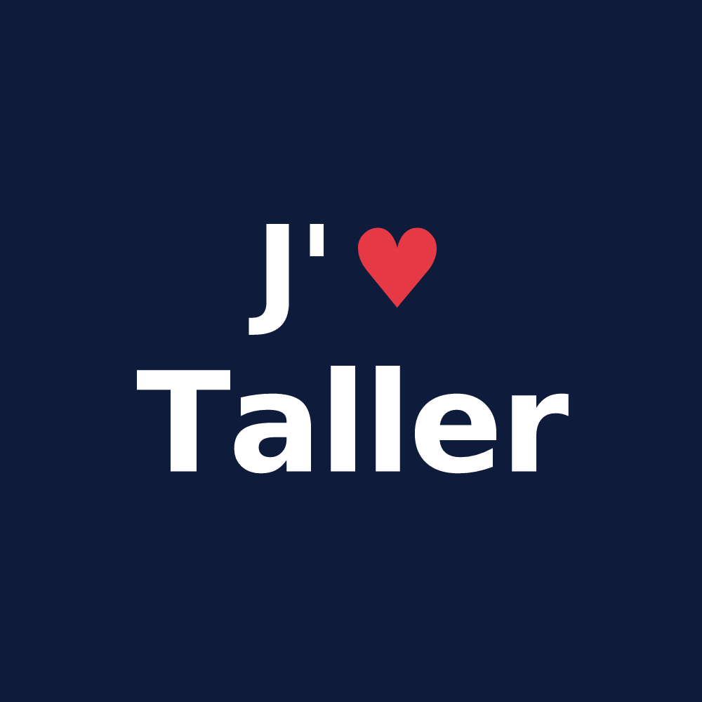 T-shirt personnalisé Taller — design J'aime Taller