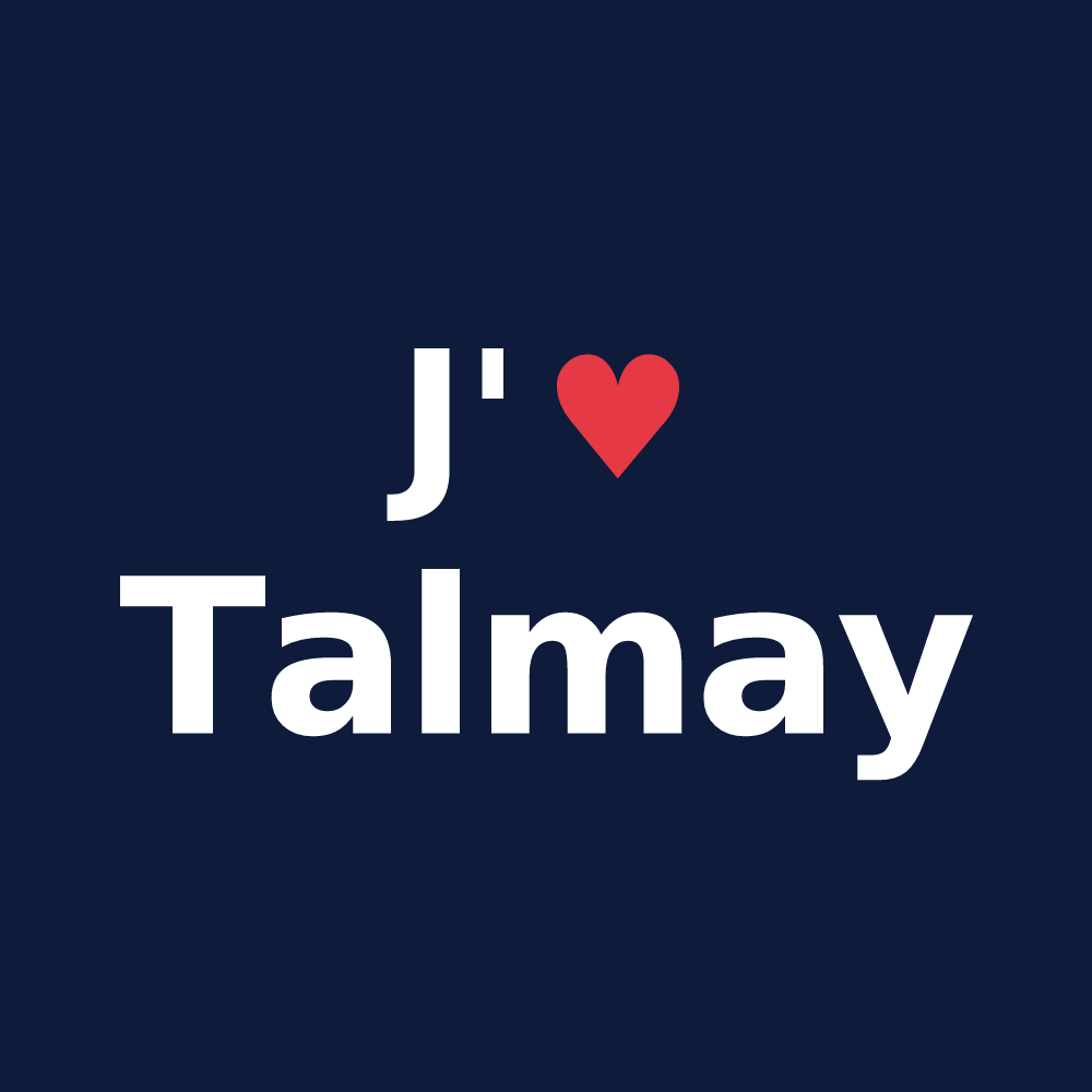 T-shirt personnalisé Talmay — design J'aime Talmay