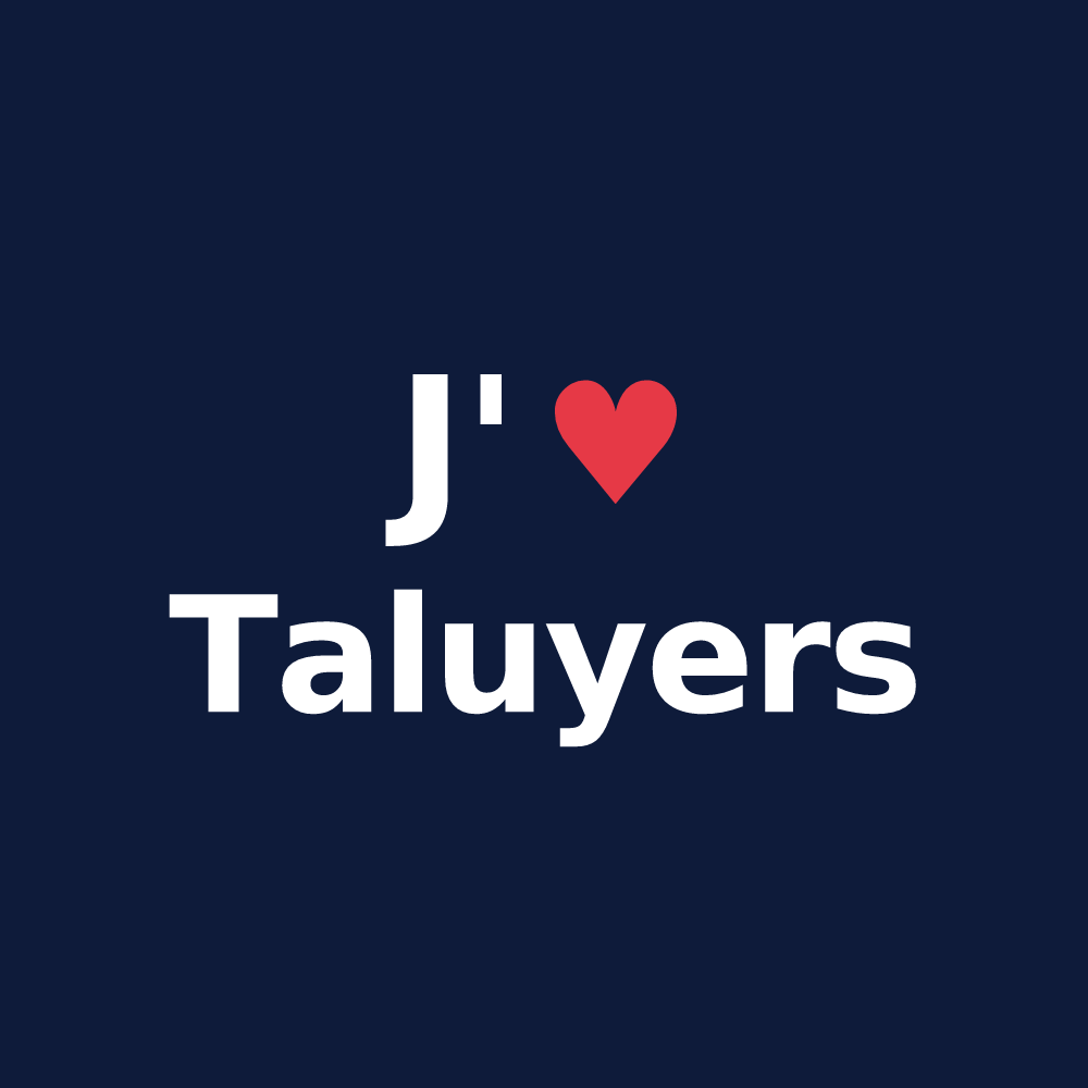 T-shirt personnalisé Taluyers — design J'aime Taluyers
