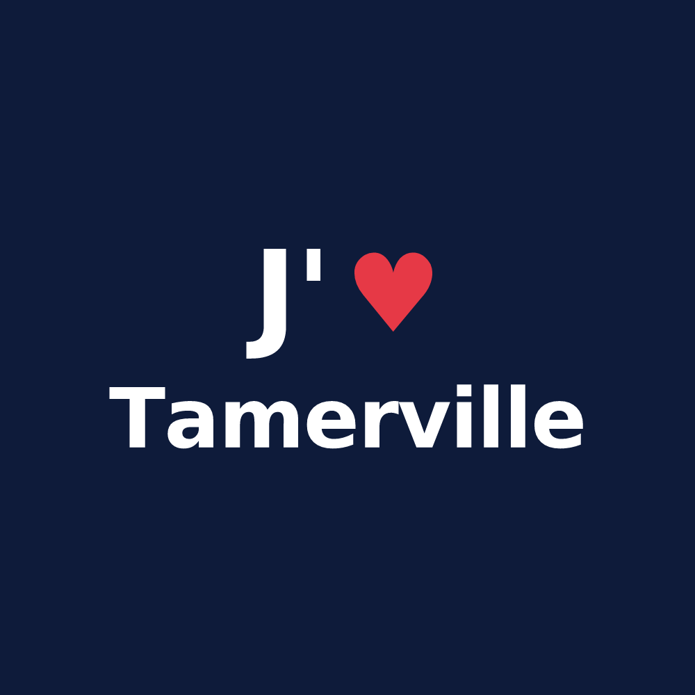 T-shirt personnalisé Tamerville — design J'aime Tamerville
