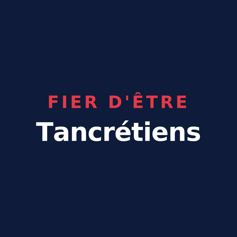 T-shirt « Fier d'être Tancrétiens » — design pour Tancrou