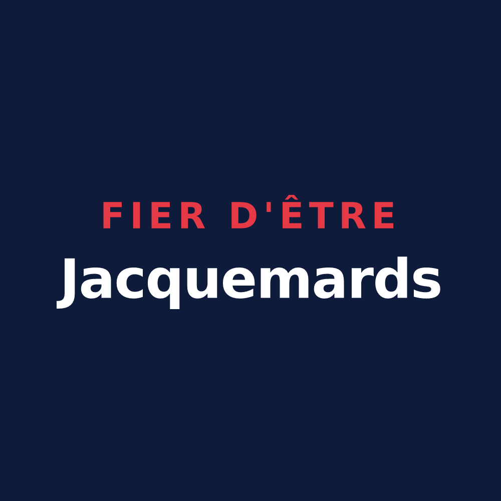T-shirt « Fier d'être Jacquemards » — design pour Taninges