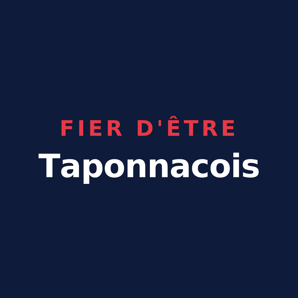 T-shirt « Fier d'être Taponnacois » — design pour Taponnat-Fleurignac