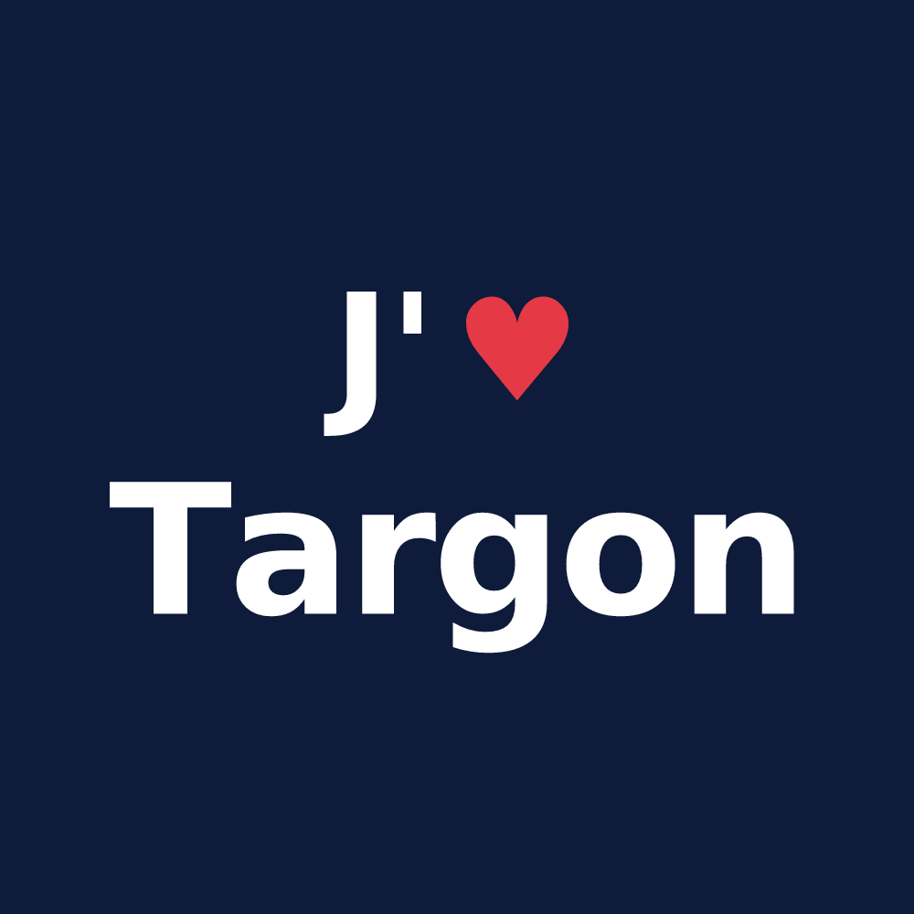 T-shirt personnalisé Targon — design J'aime Targon