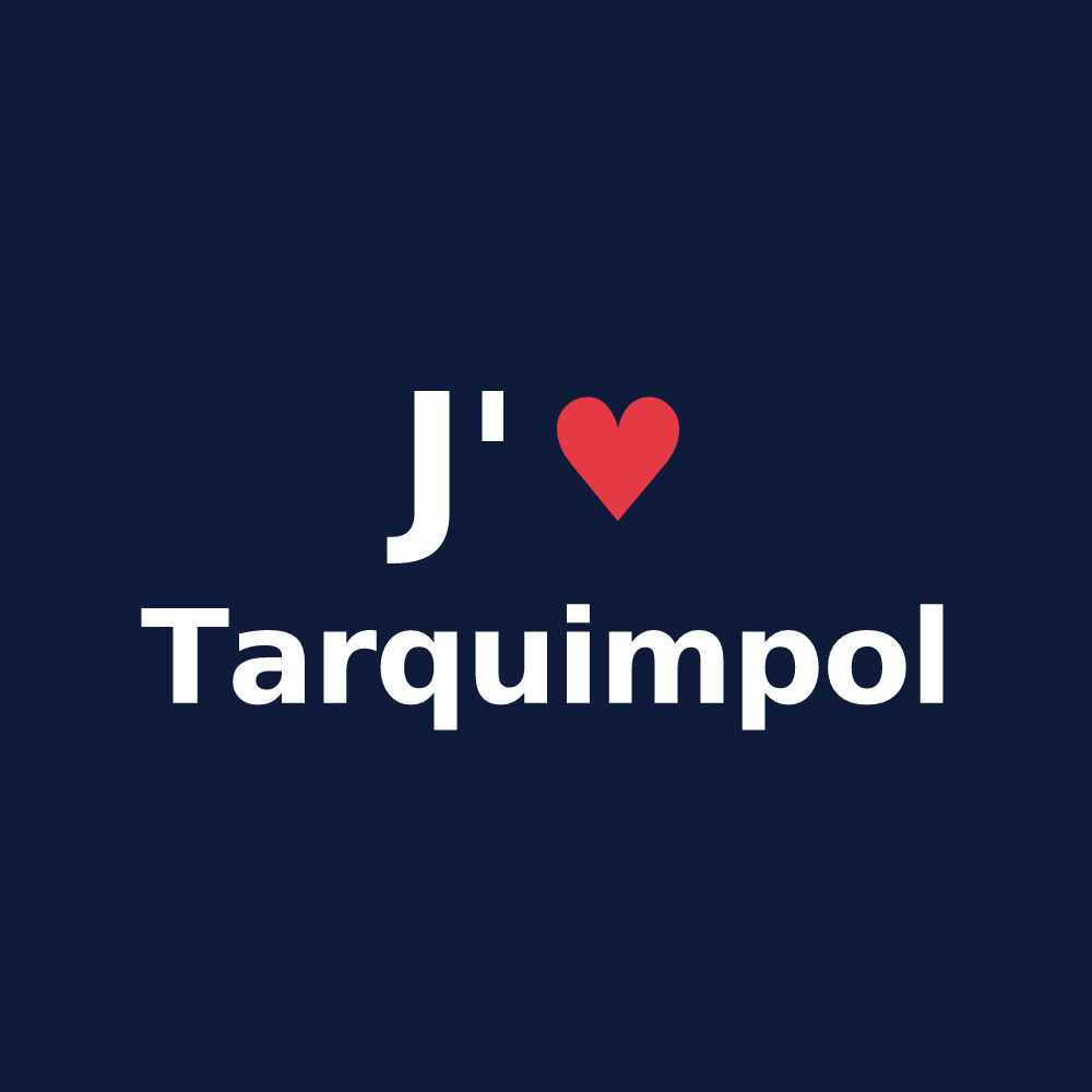 T-shirt personnalisé Tarquimpol — design J'aime Tarquimpol