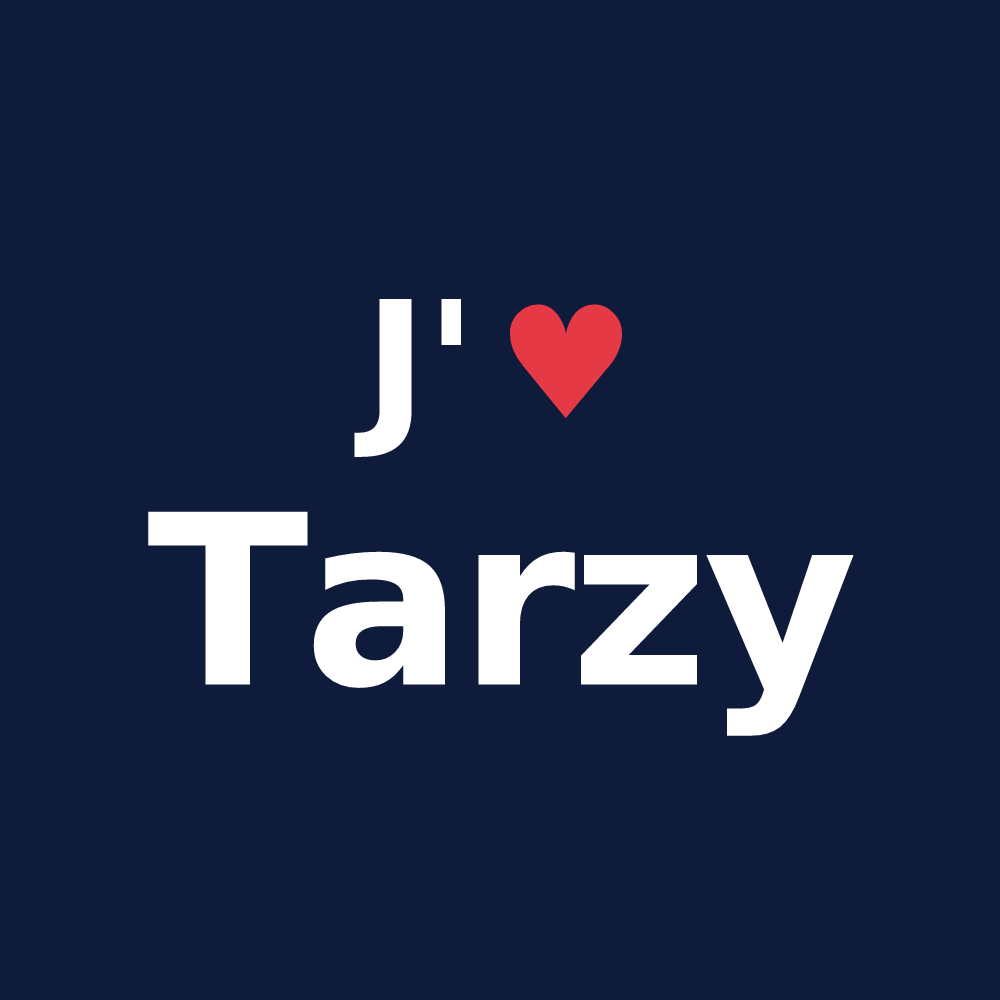 T-shirt personnalisé Tarzy — design J'aime Tarzy