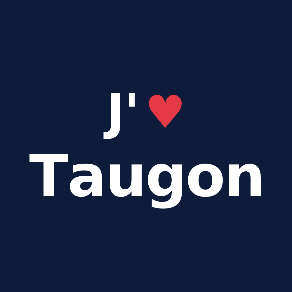 T-shirt personnalisé Taugon — design J'aime Taugon