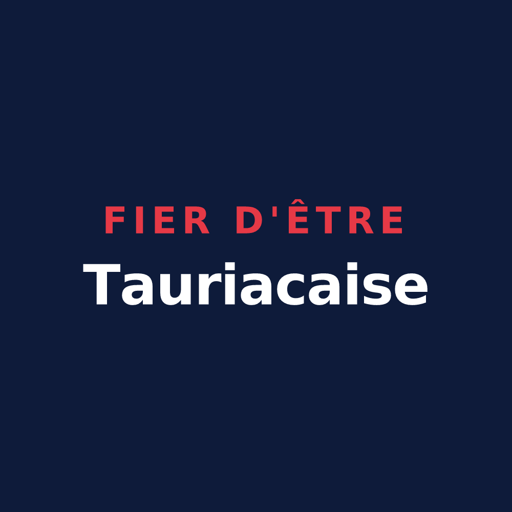 T-shirt « Fier d'être Tauriacaise » — design pour Tauriac