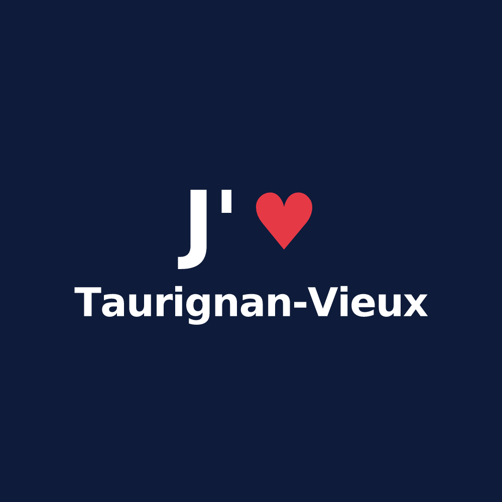 T-shirt personnalisé Taurignan-Vieux — design J'aime Taurignan-Vieux