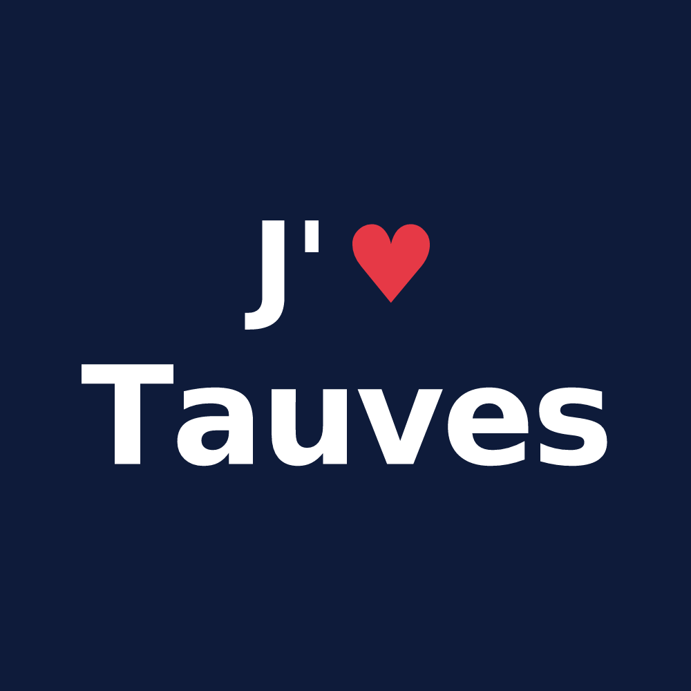 T-shirt personnalisé Tauves — design J'aime Tauves