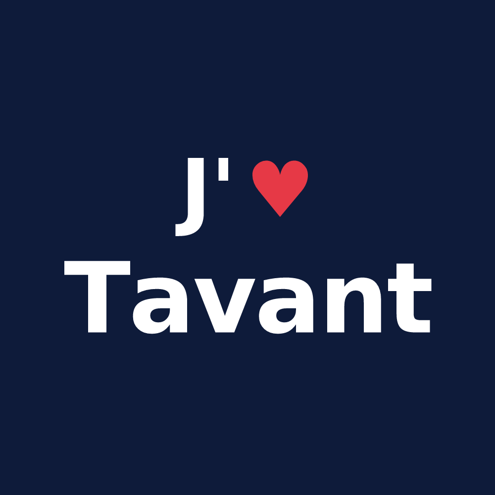 T-shirt personnalisé Tavant — design J'aime Tavant