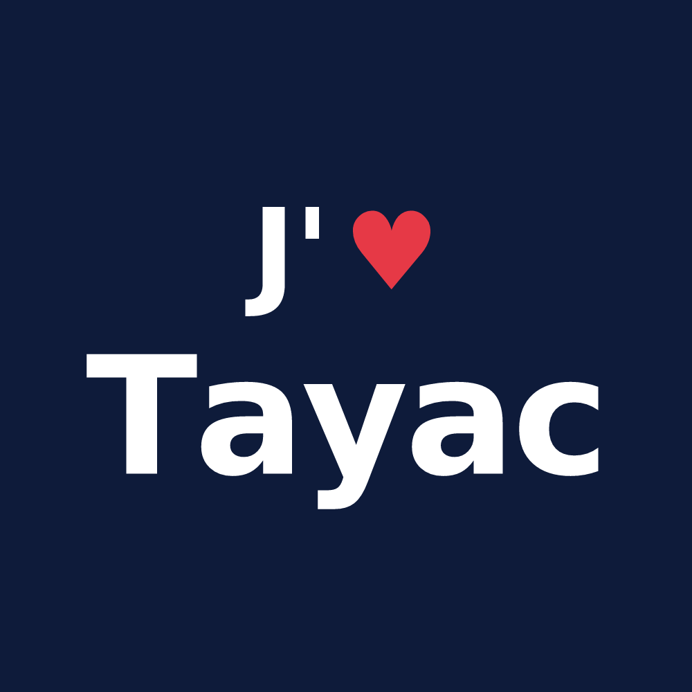 T-shirt personnalisé Tayac — design J'aime Tayac