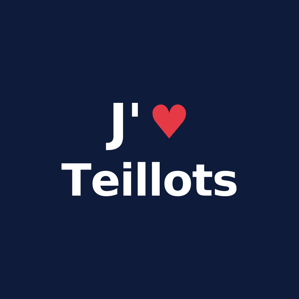 T-shirt personnalisé Teillots — design J'aime Teillots