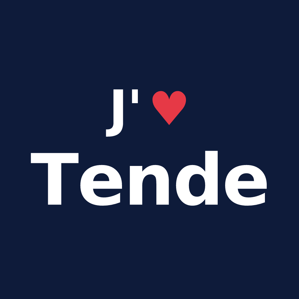 T-shirt personnalisé Tende — design J'aime Tende