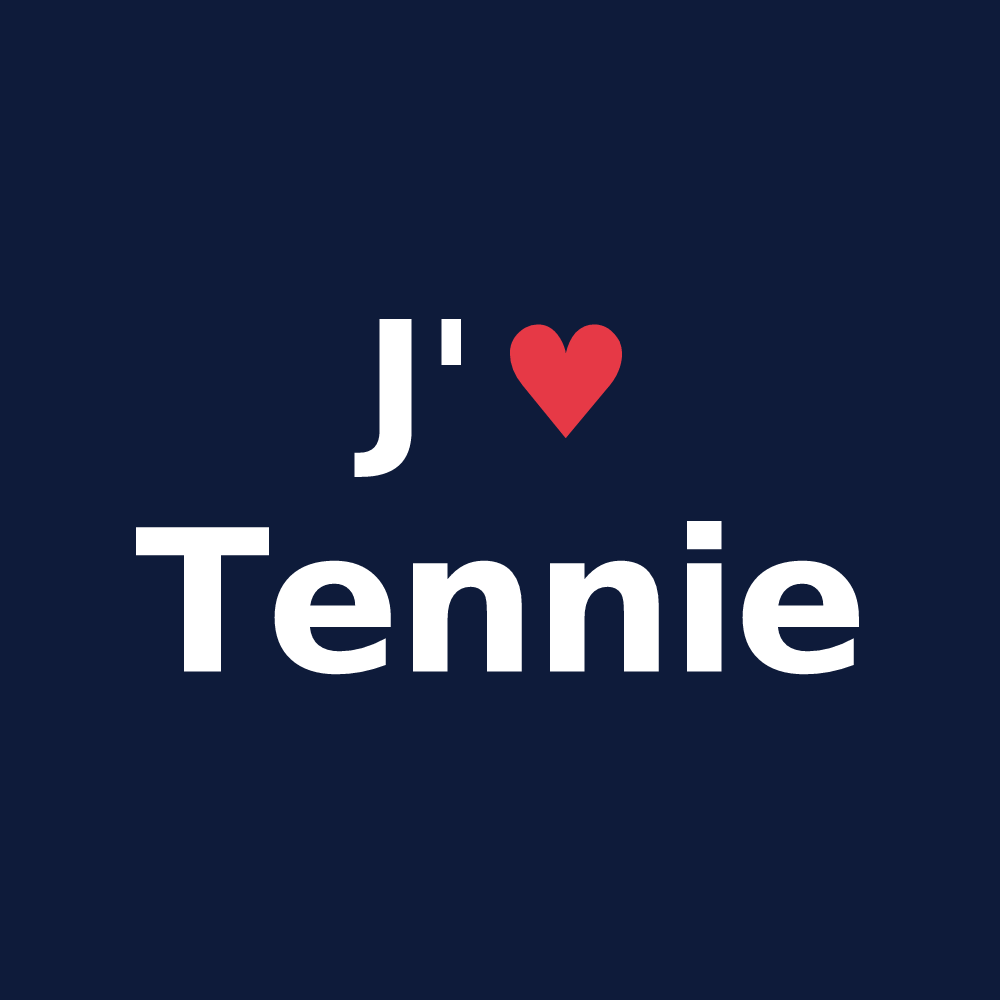 T-shirt personnalisé Tennie — design J'aime Tennie