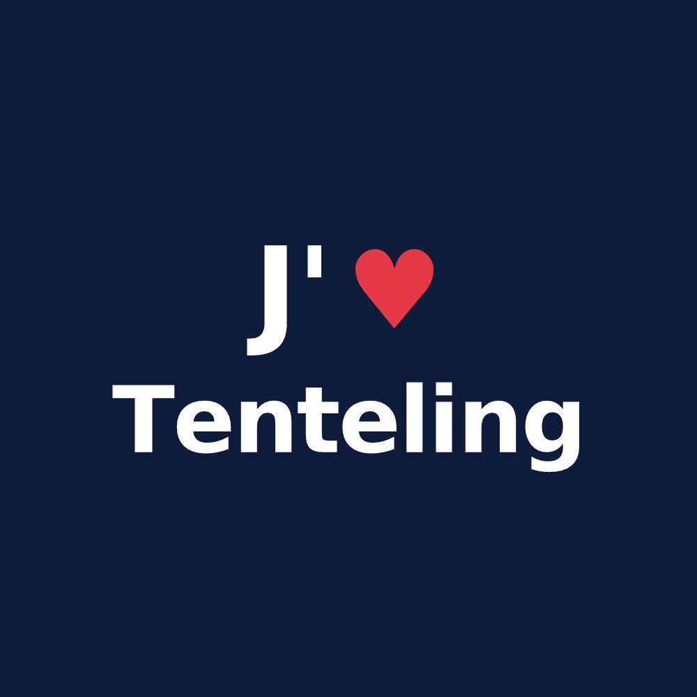 T-shirt personnalisé Tenteling — design J'aime Tenteling