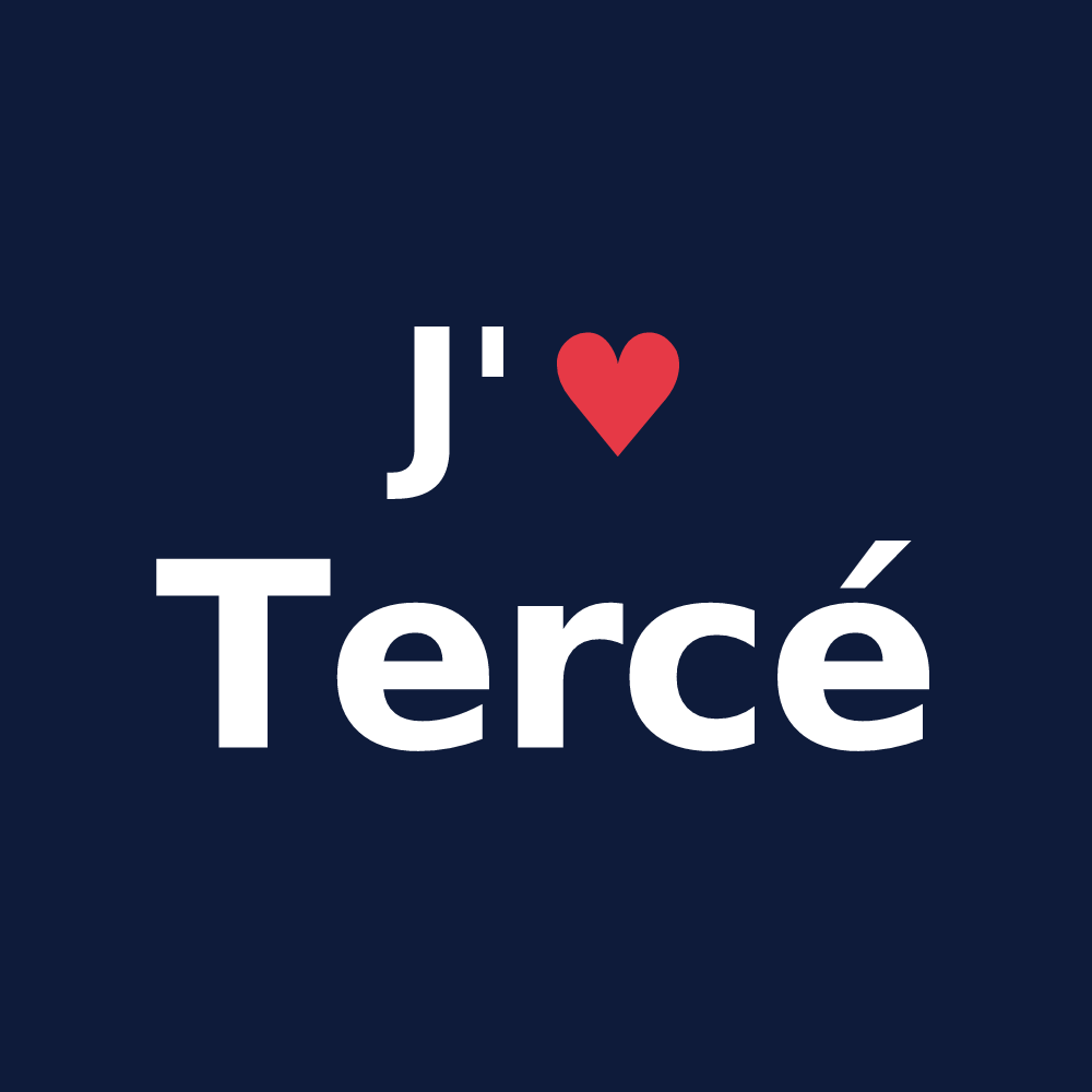 T-shirt personnalisé Tercé — design J'aime Tercé