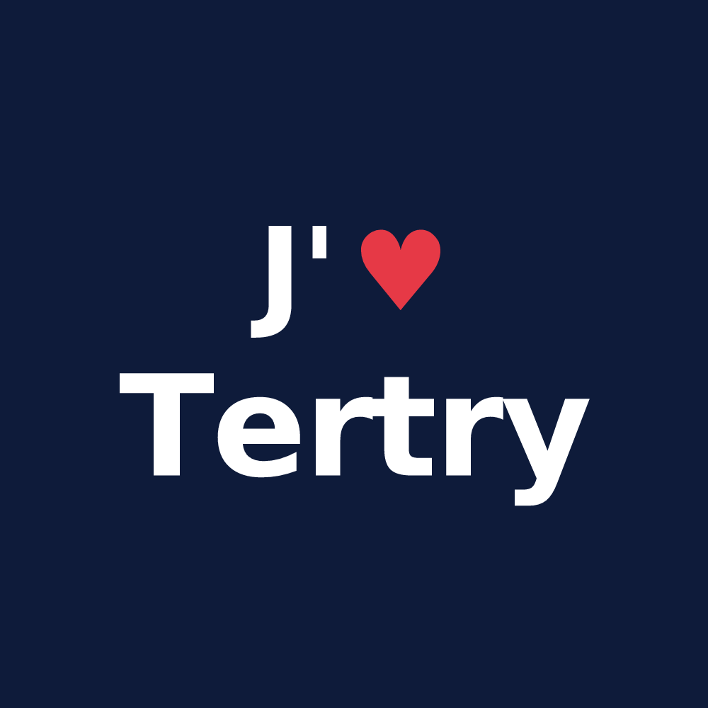 T-shirt personnalisé Tertry — design J'aime Tertry