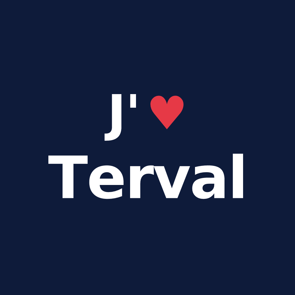 T-shirt personnalisé Terval — design J'aime Terval