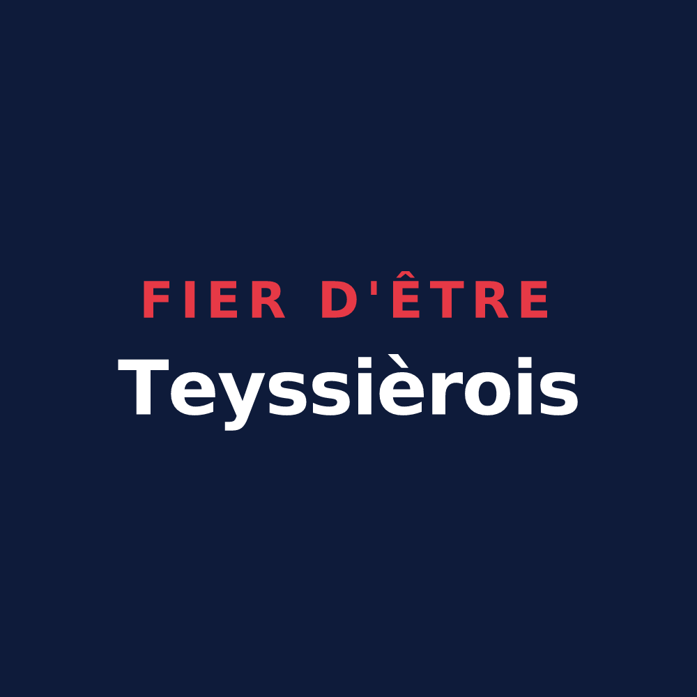 T-shirt « Fier d'être Teyssièrois » — design pour Teyssières