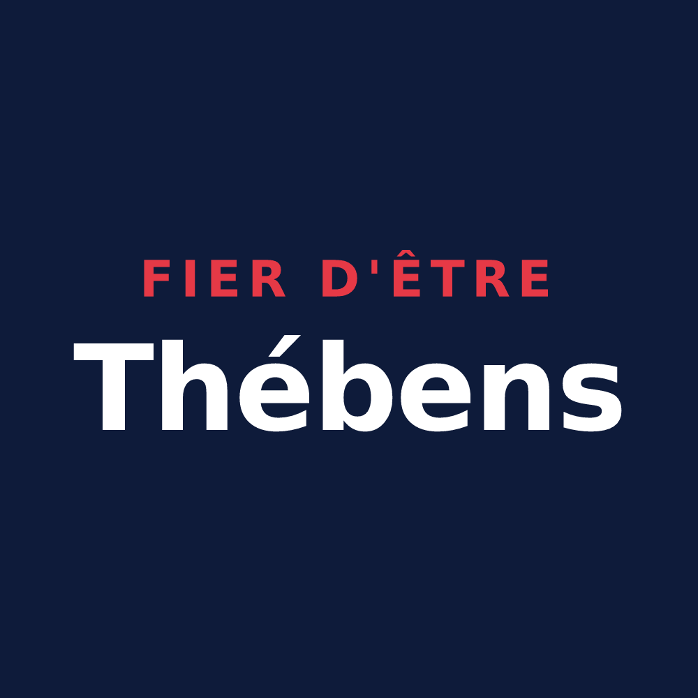 T-shirt « Fier d'être Thébens » — design pour Thèbe