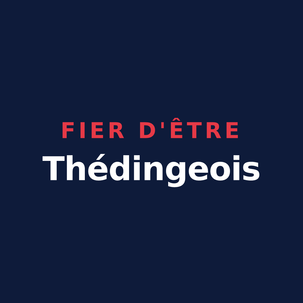 T-shirt « Fier d'être Thédingeois » — design pour Théding