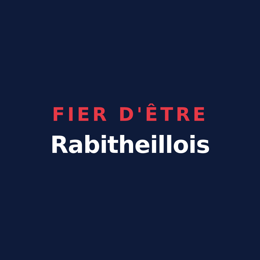 T-shirt « Fier d'être Rabitheillois » — design pour Theil-Rabier
