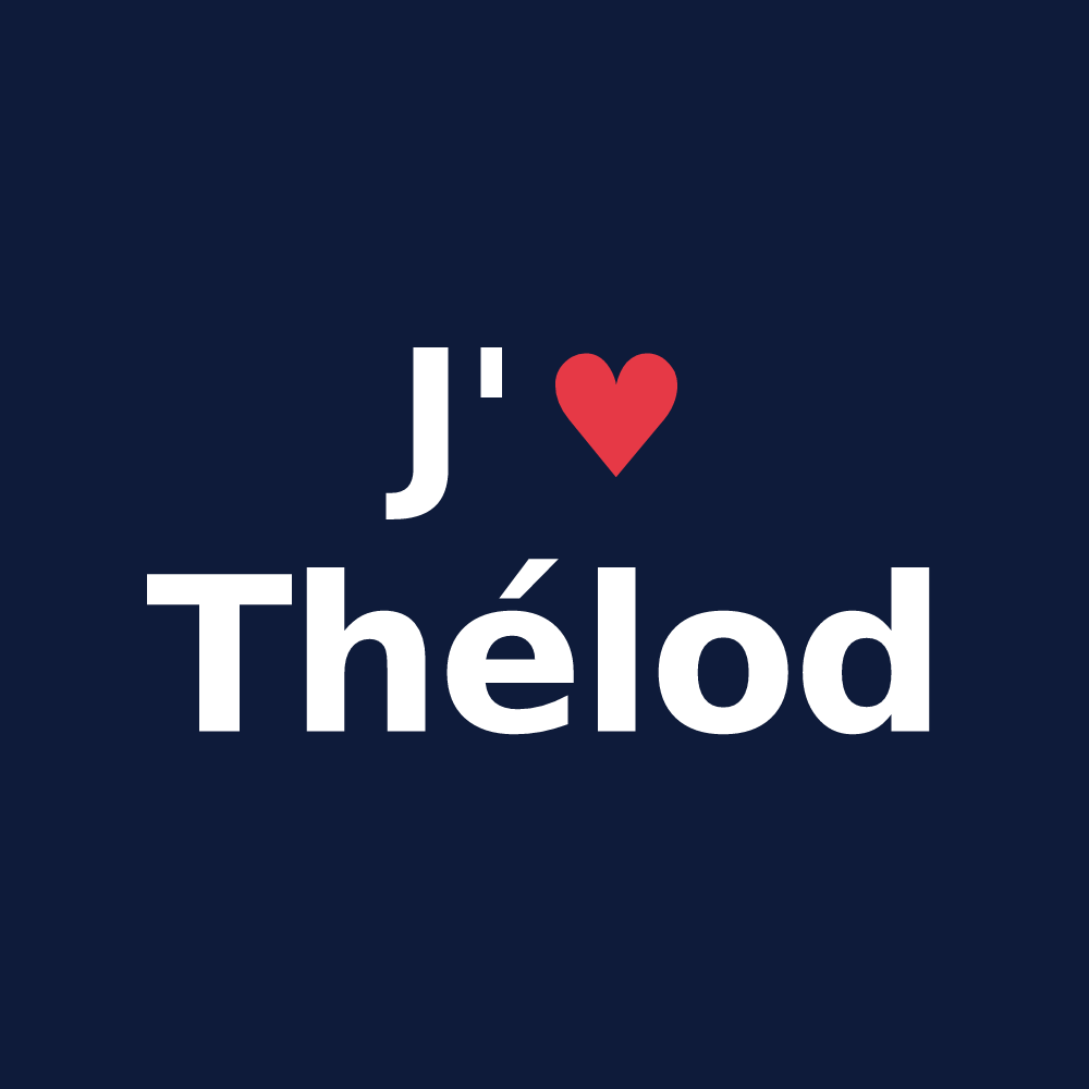 T-shirt personnalisé Thélod — design J'aime Thélod