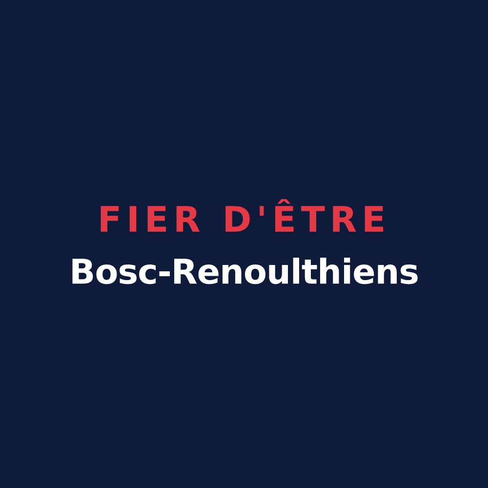 T-shirt « Fier d'être Bosc-Renoulthiens » — design pour Thénouville