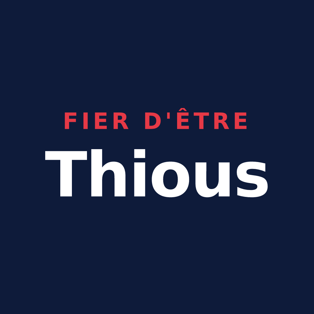 T-shirt « Fier d'être Thious » — design pour They-sous-Montfort