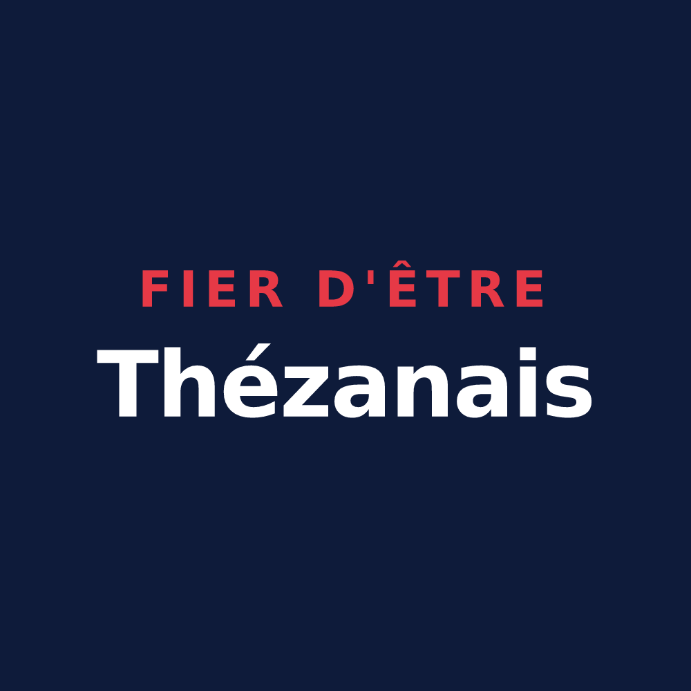 T-shirt « Fier d'être Thézanais » — design pour Théza