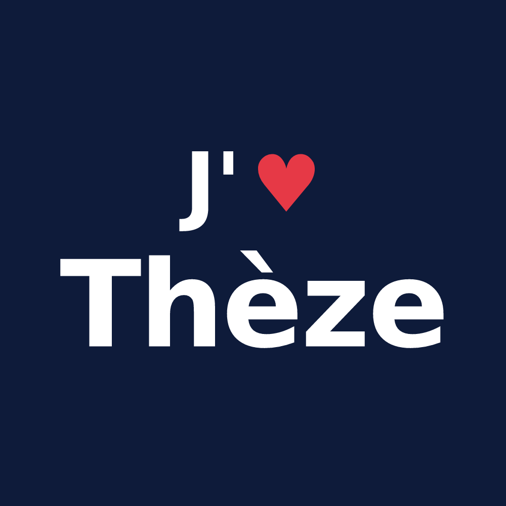 T-shirt personnalisé Thèze — design J'aime Thèze