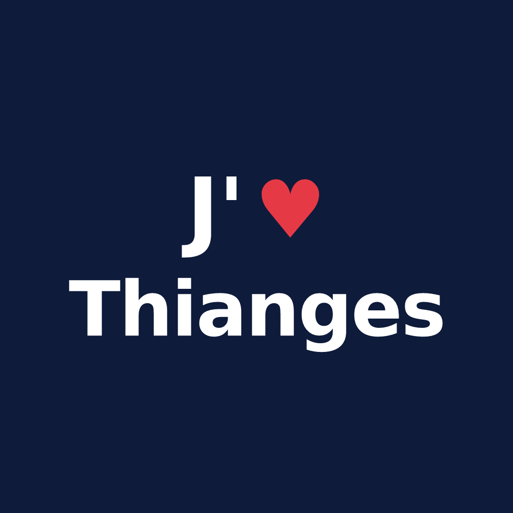 T-shirt personnalisé Thianges — design J'aime Thianges