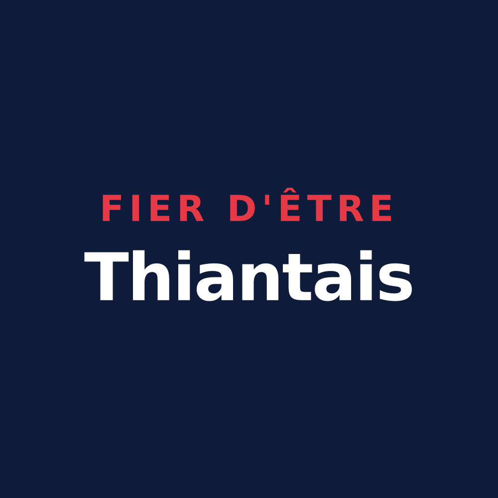 T-shirt « Fier d'être Thiantais » — design pour Thiant