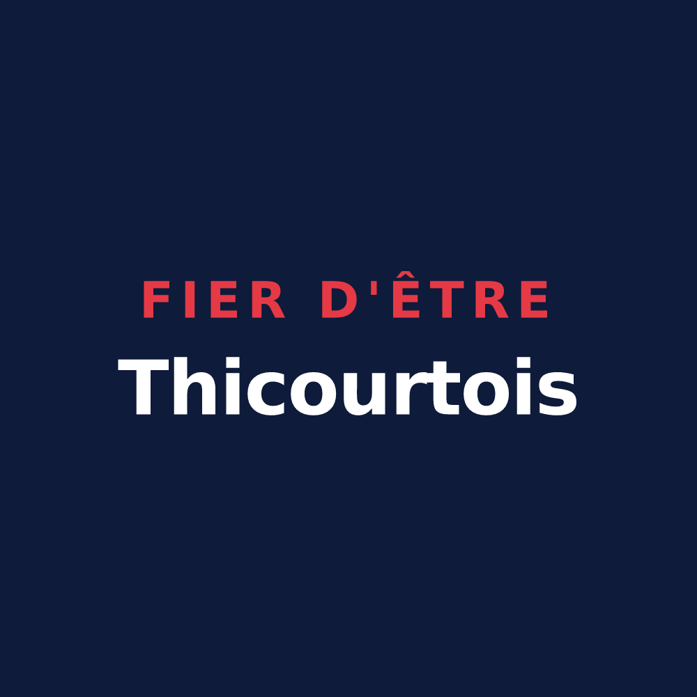 T-shirt « Fier d'être Thicourtois » — design pour Thicourt