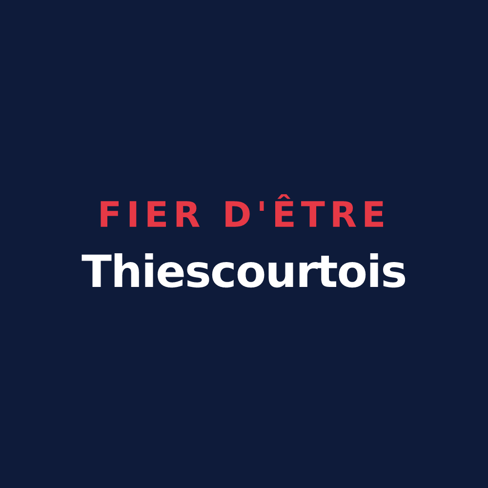 T-shirt « Fier d'être Thiescourtois » — design pour Thiescourt