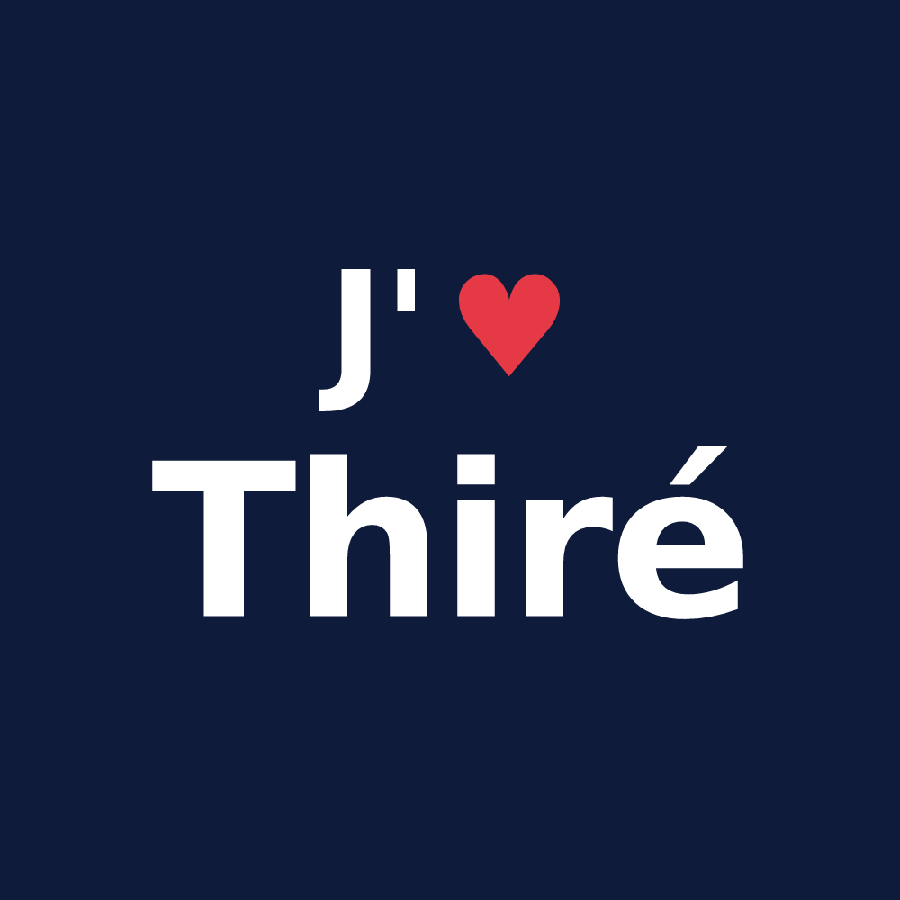 T-shirt personnalisé Thiré — design J'aime Thiré