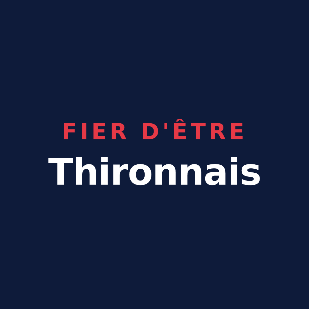 T-shirt « Fier d'être Thironnais » — design pour Thiron-Gardais