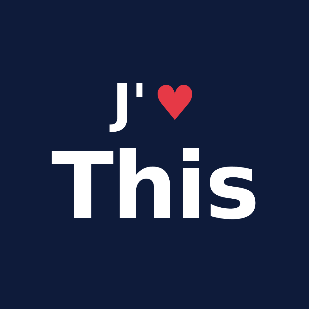 T-shirt personnalisé This — design J'aime This