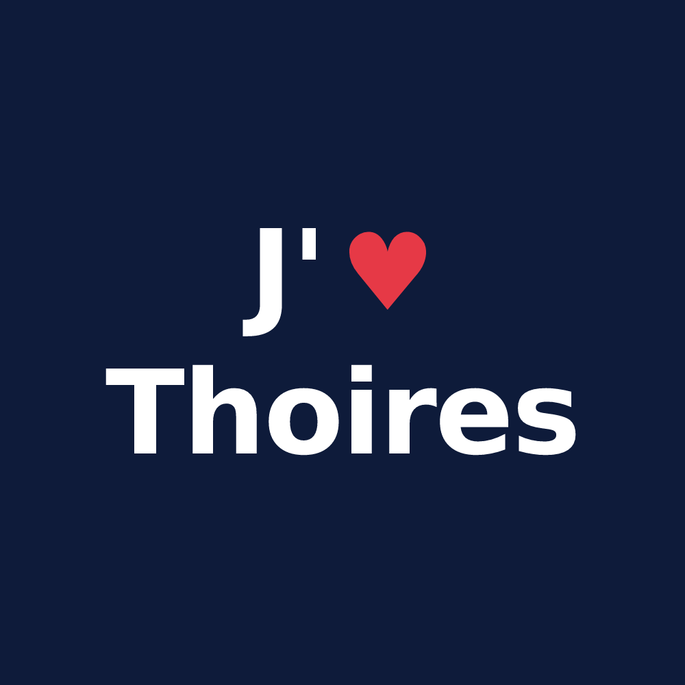 T-shirt personnalisé Thoires — design J'aime Thoires