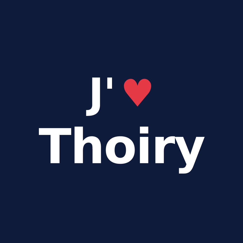 T-shirt personnalisé Thoiry — design J'aime Thoiry