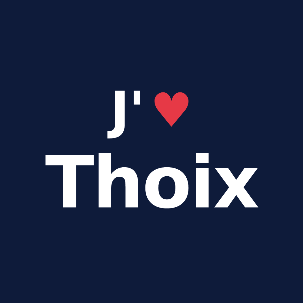 T-shirt personnalisé Thoix — design J'aime Thoix
