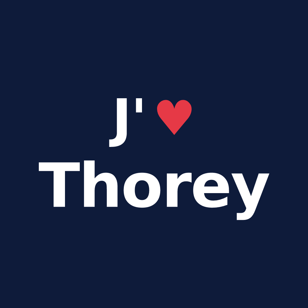 T-shirt personnalisé Thorey — design J'aime Thorey