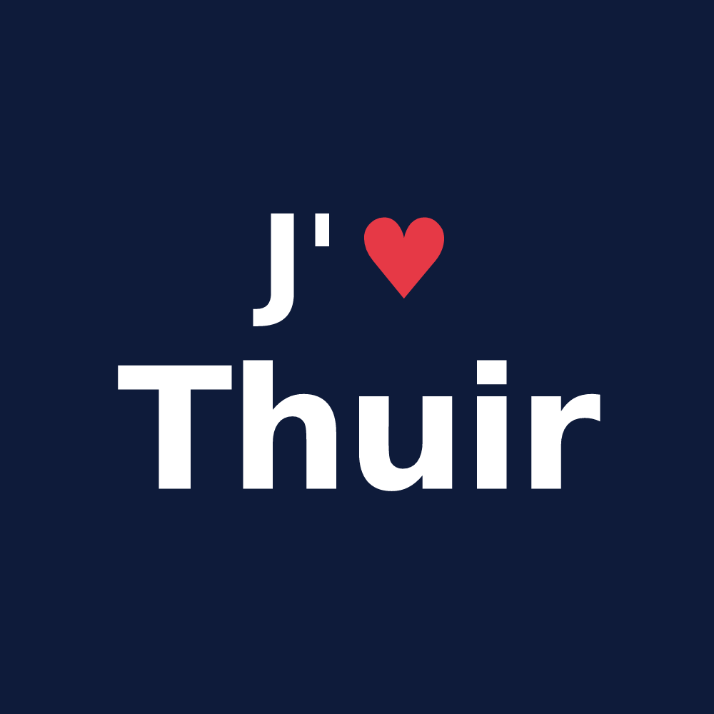 T-shirt personnalisé Thuir — design J'aime Thuir