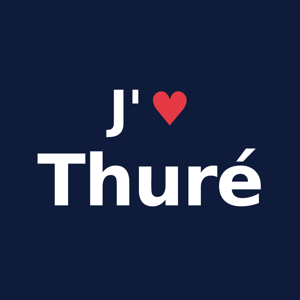 T-shirt personnalisé Thuré — design J'aime Thuré