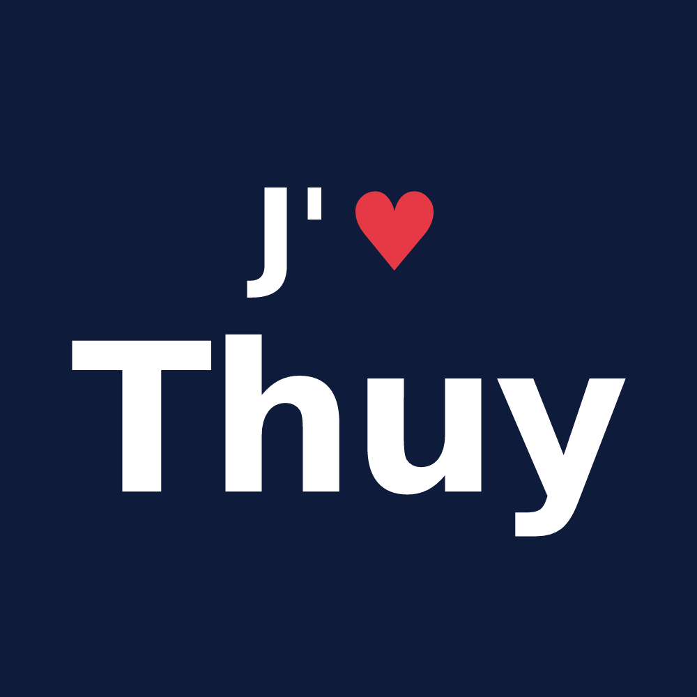 T-shirt personnalisé Thuy — design J'aime Thuy
