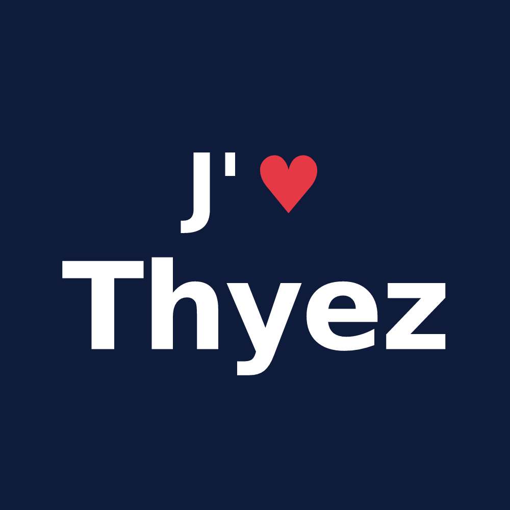 T-shirt personnalisé Thyez — design J'aime Thyez