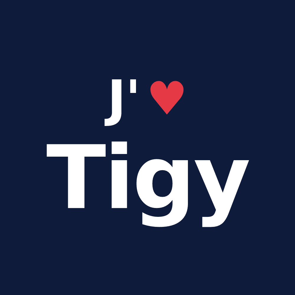 T-shirt personnalisé Tigy — design J'aime Tigy