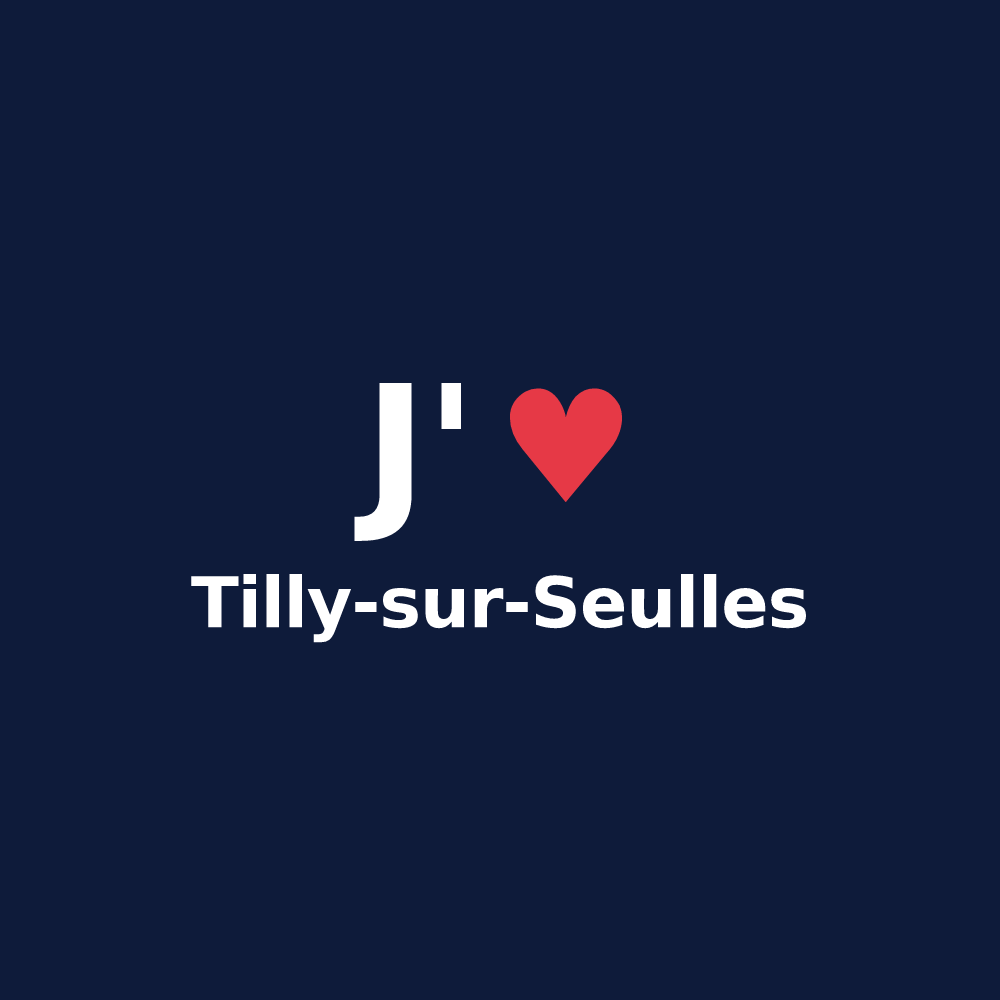 T-shirt personnalisé Tilly-sur-Seulles — design J'aime Tilly-sur-Seulles