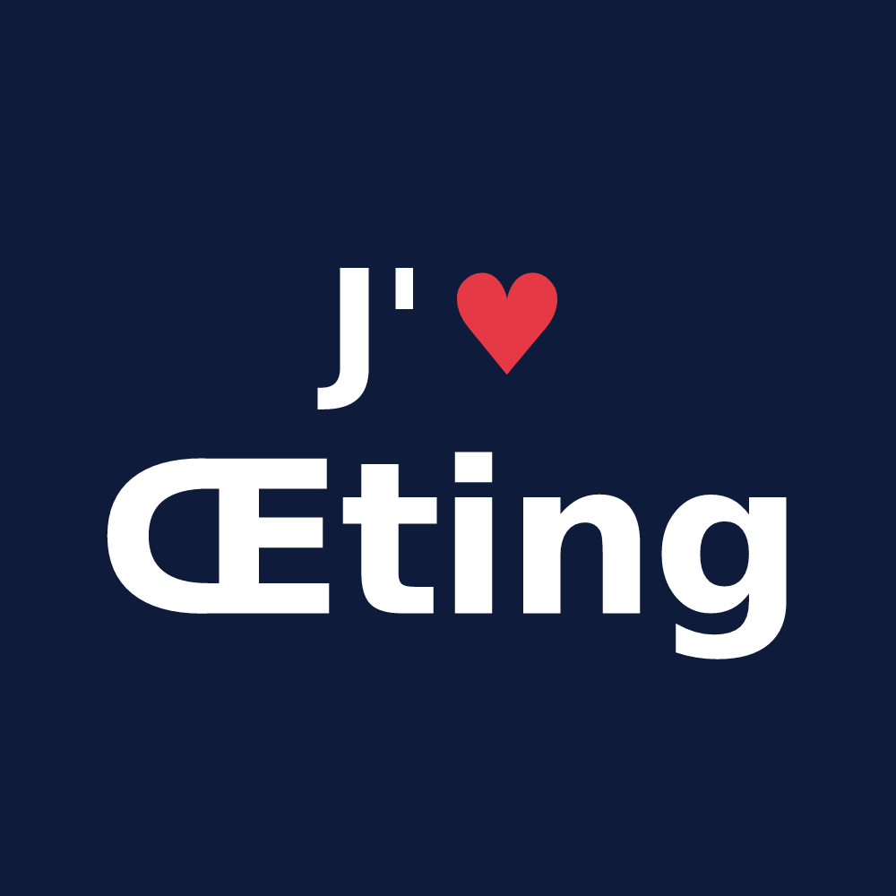 T-shirt personnalisé Œting — design J'aime Œting